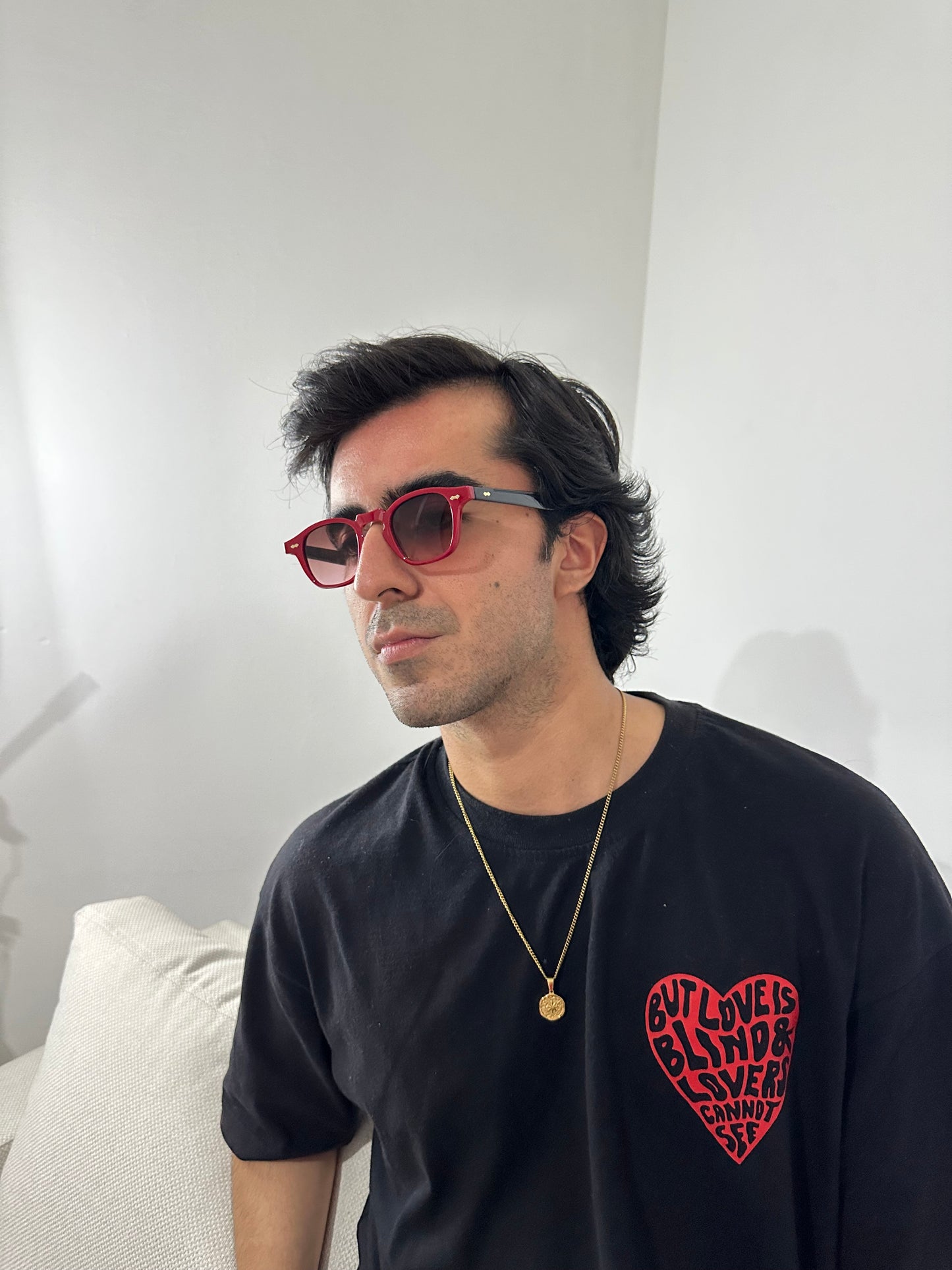 LENTES MINIMAL ROJO