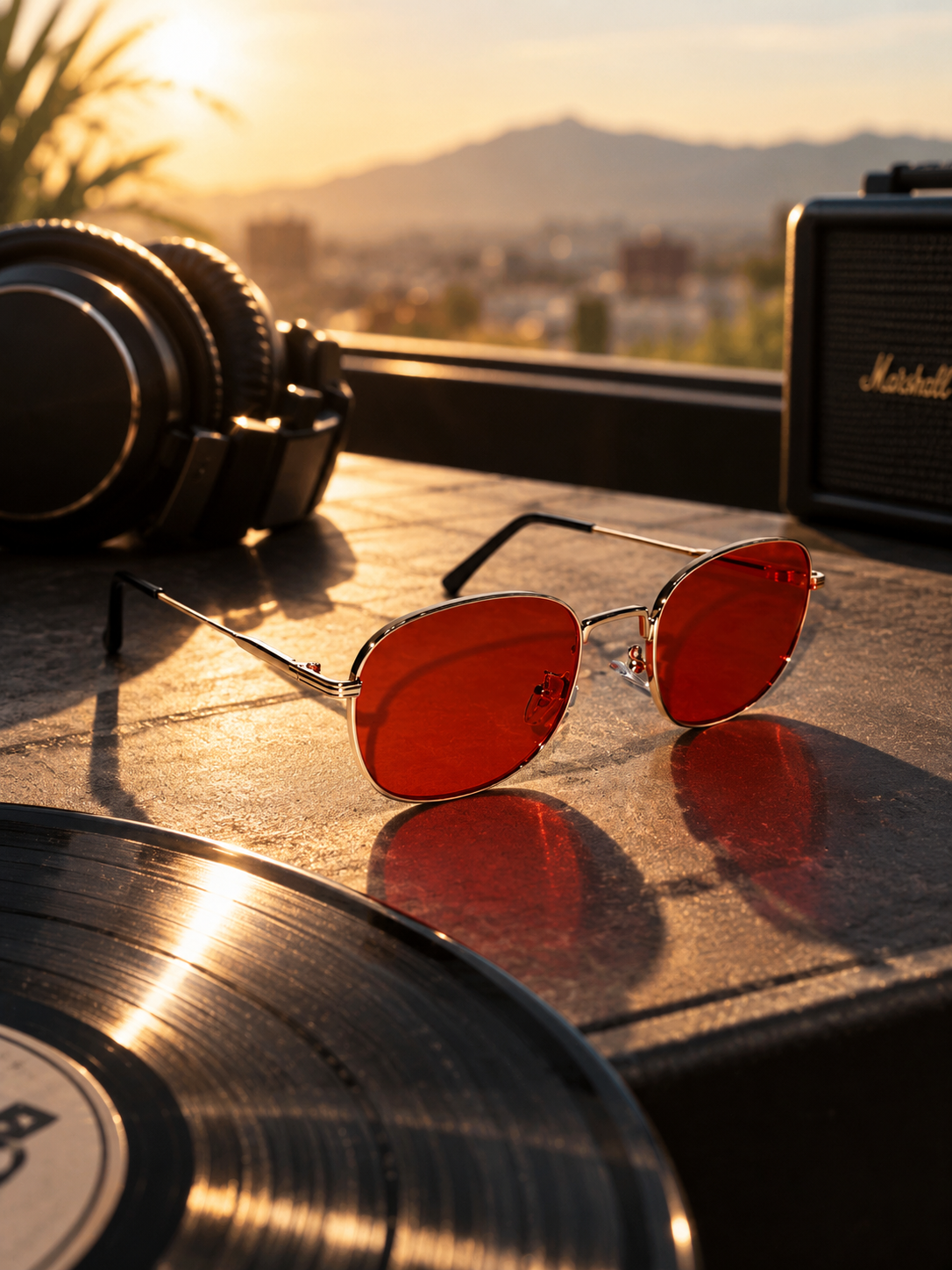 LENTES MÚSICO ROJO
