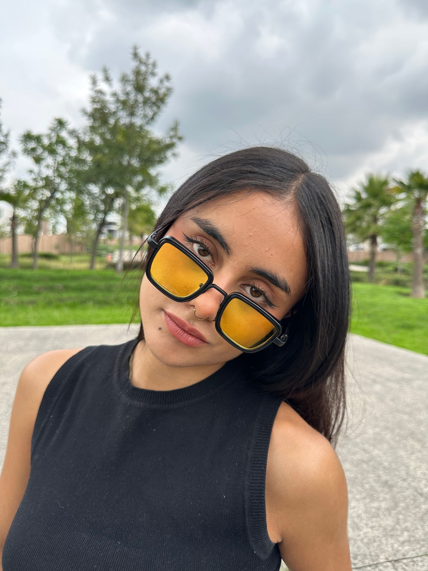 LENTES REVÓLVER AMARILLOS