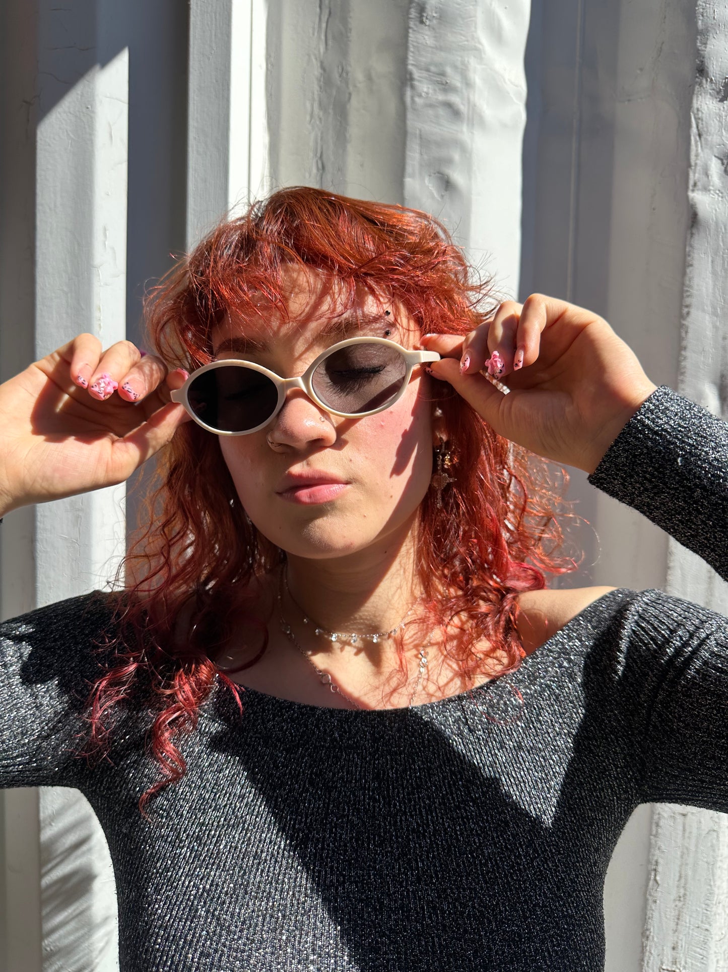 LENTES OVAL CREAM