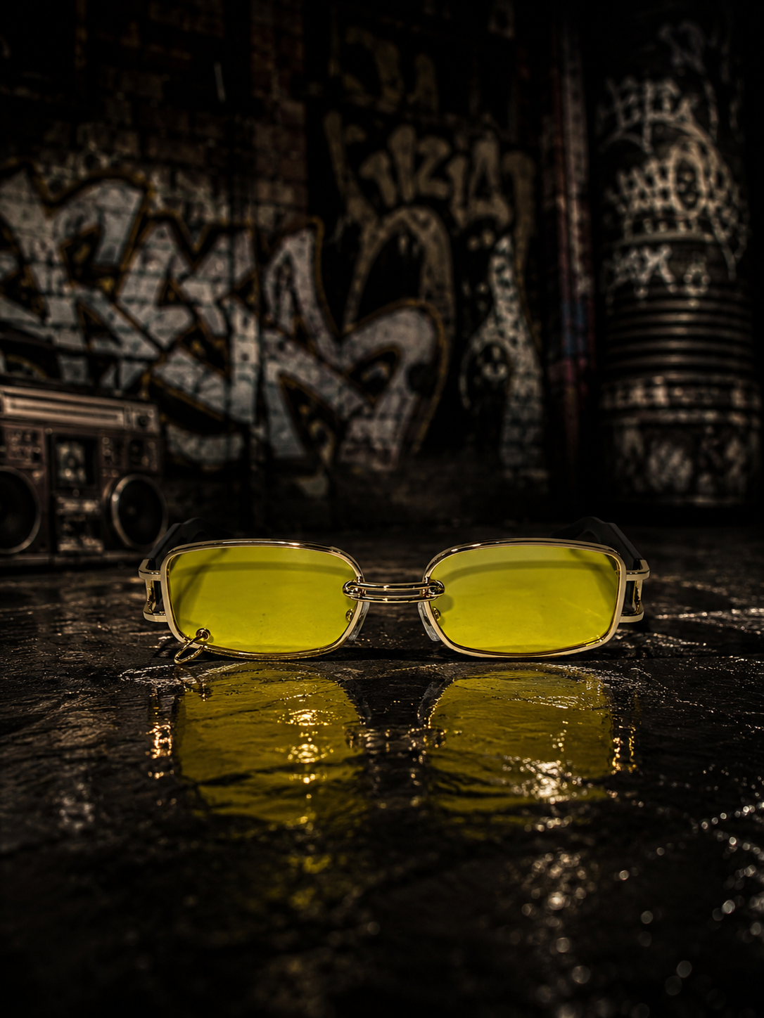 LENTES PIERCING AMARILLOS