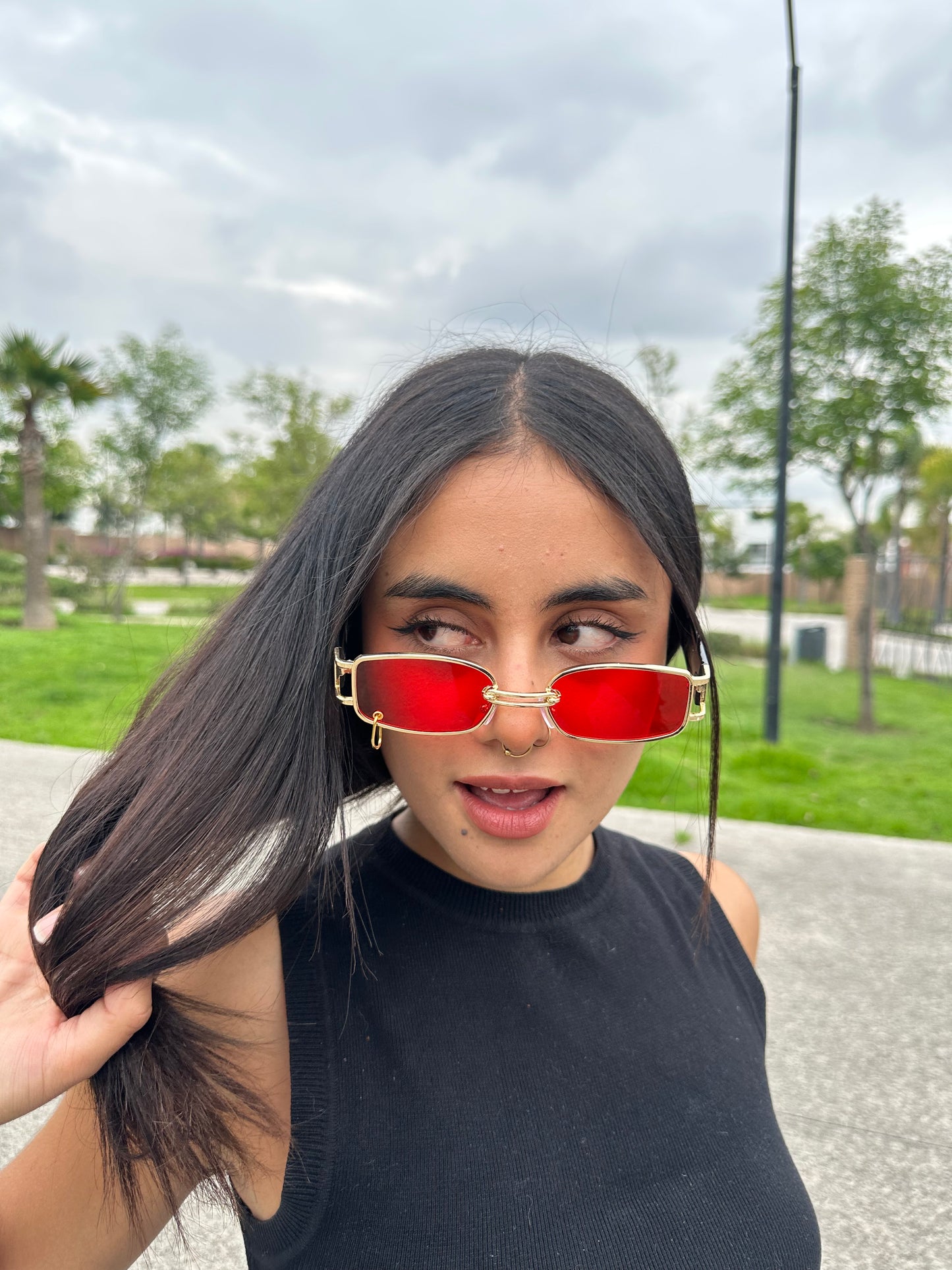 LENTES PERCING ROJOS