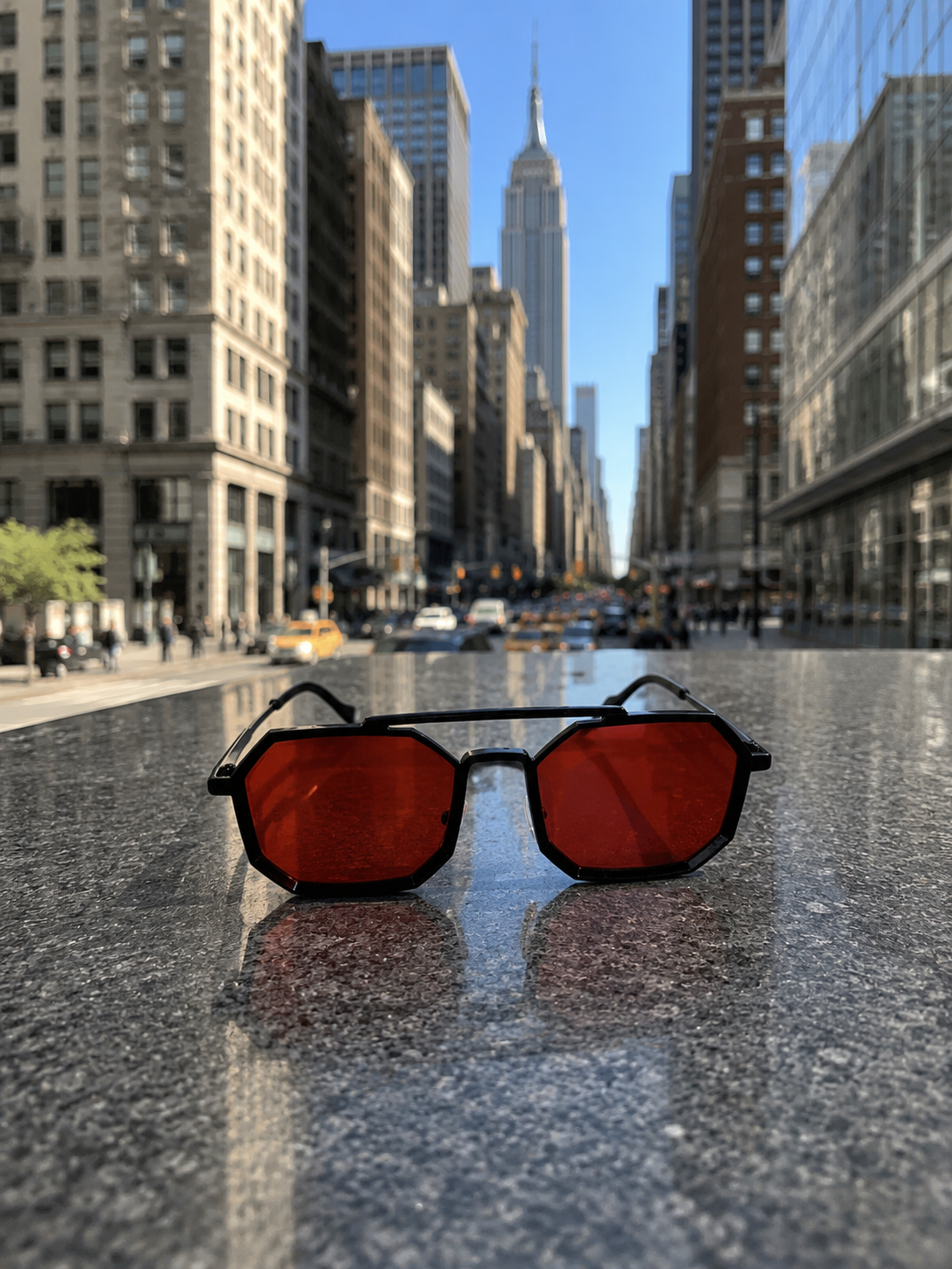 LENTES TITANIUM ROJO