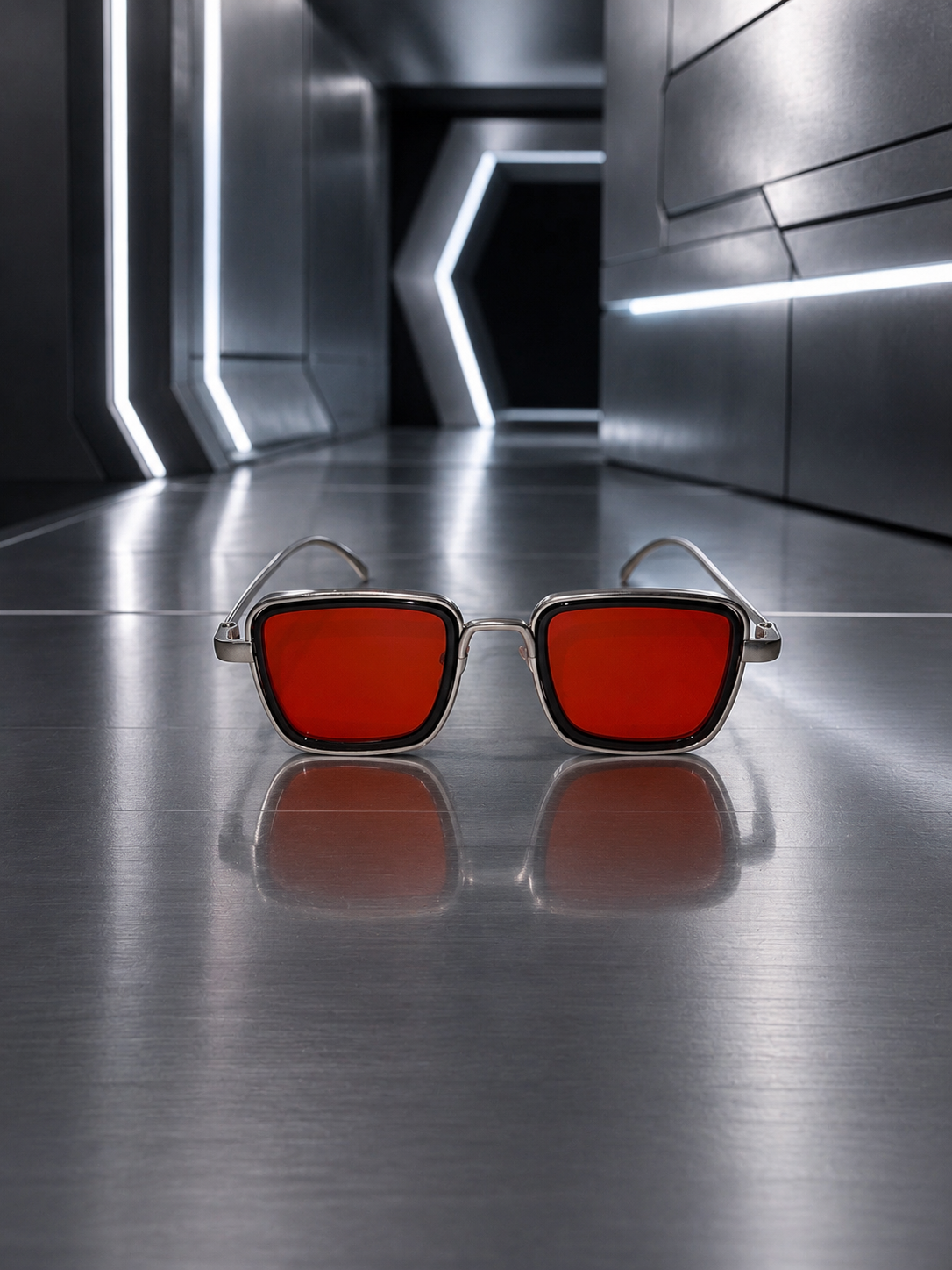 LENTES REVOLVER ROJOS