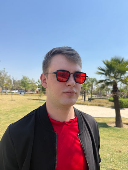 LENTES REVOLVER ROJOS