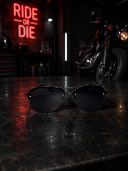 LENTES PILOTO NEGRO