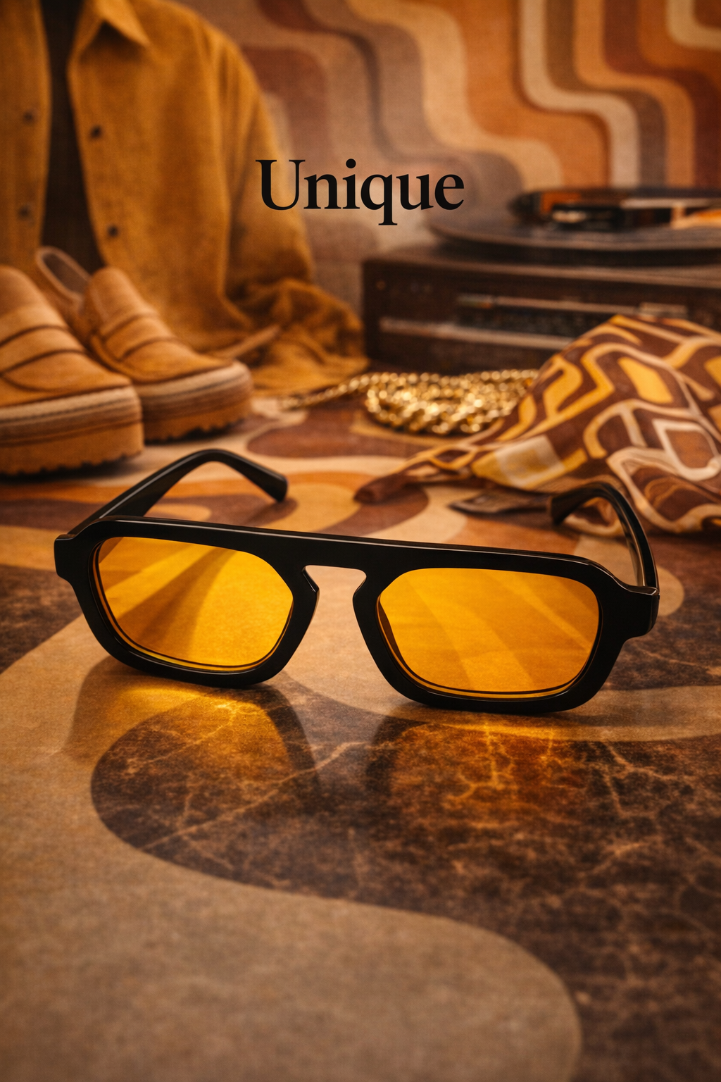 LENTES OLD MONEY NARANJA