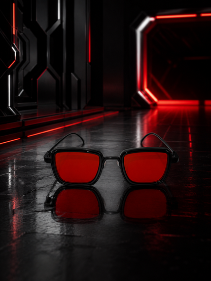 LENTES REVOLVER ROJOS