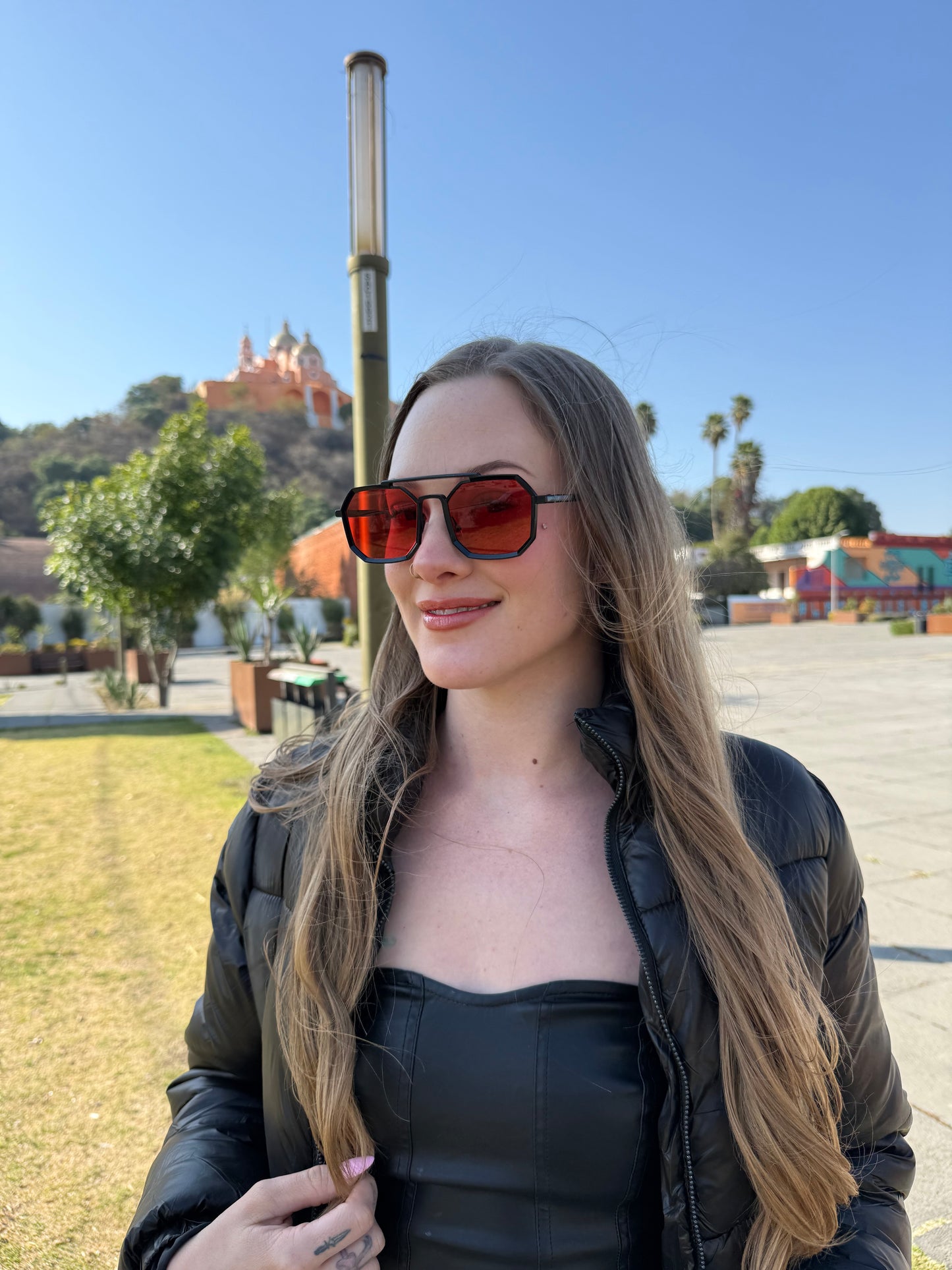 LENTES TITANIUM ROJO