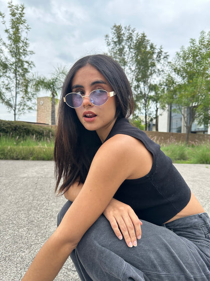 LENTES GLAMOUR MORADO