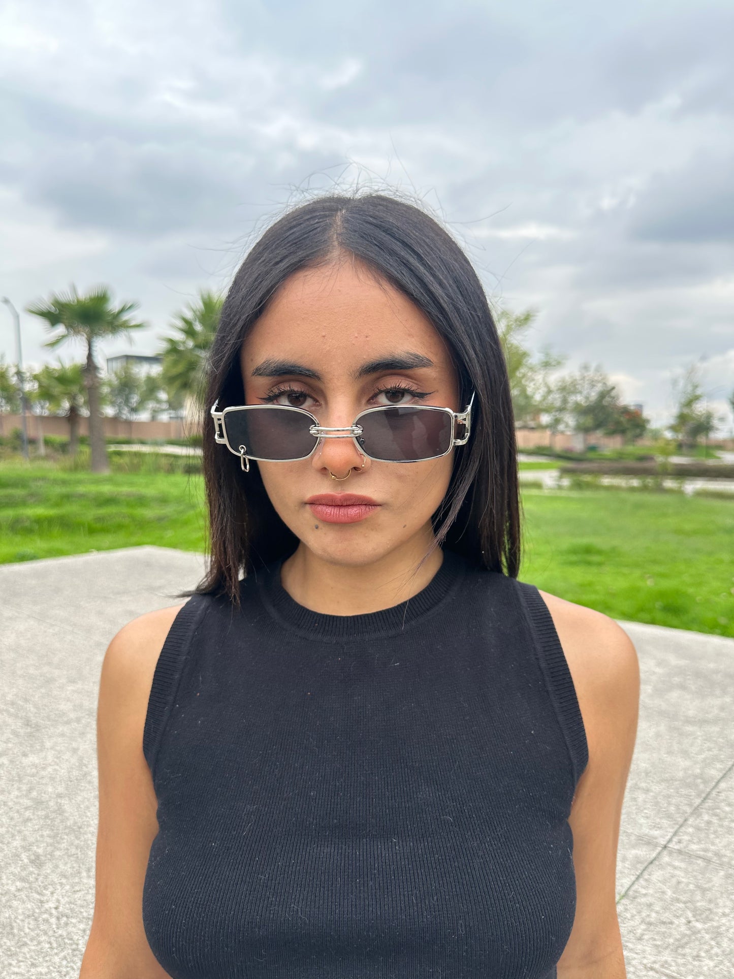 LENTES PERCING NEGROS PLATA