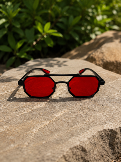 LENTES TITANIUM ROJOS