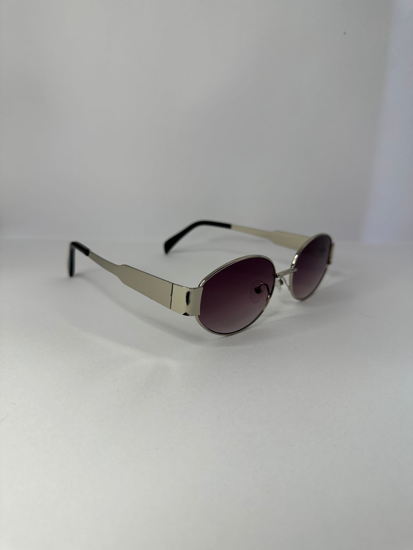 LENTES GLAMOUR MORADO PLATA