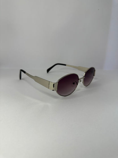 LENTES GLAMOUR MORADO PLATA