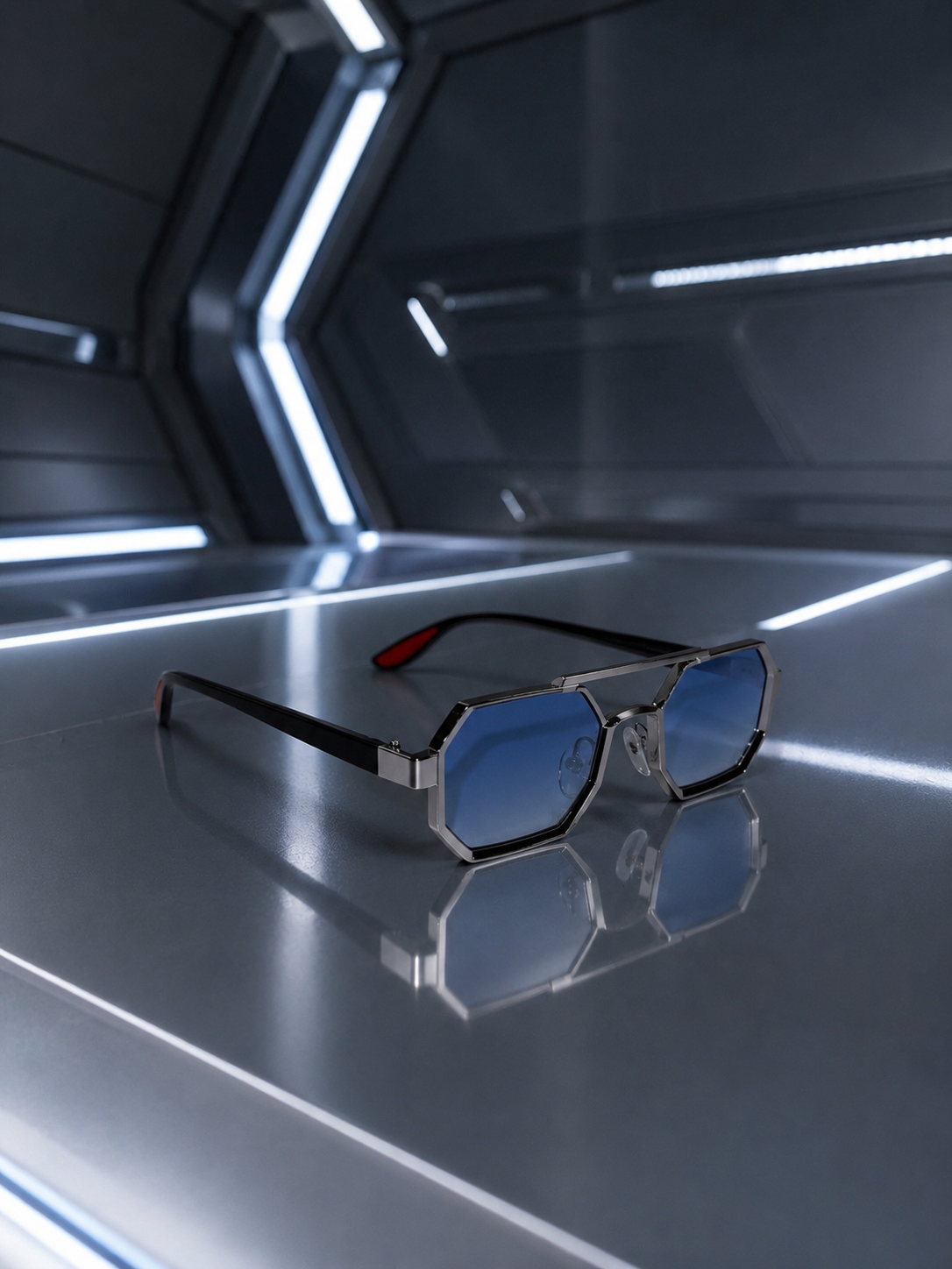 LENTES TITANIUM MINI AZUL