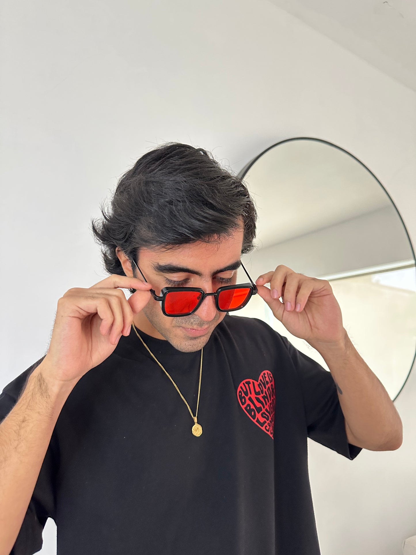 LENTES REVOLVER ROJOS