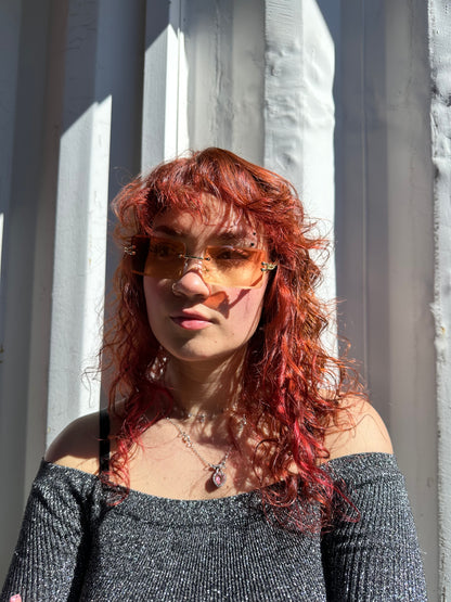 LENTES NO FRAME NARANJA