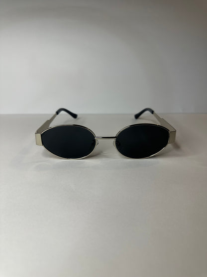 LENTES GLAMOUR NEGRO PLATA