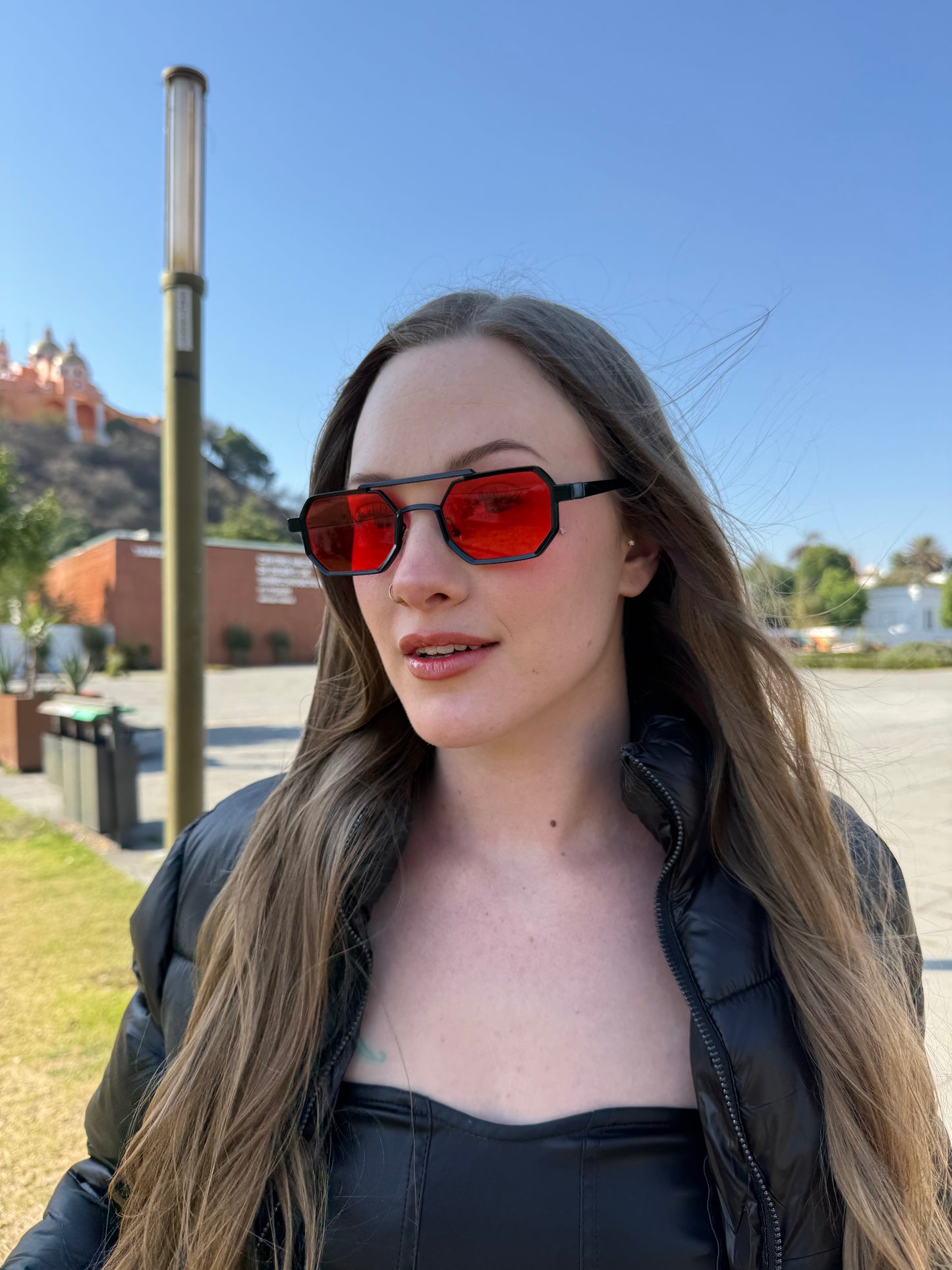 LENTES TITANIUM ROJOS