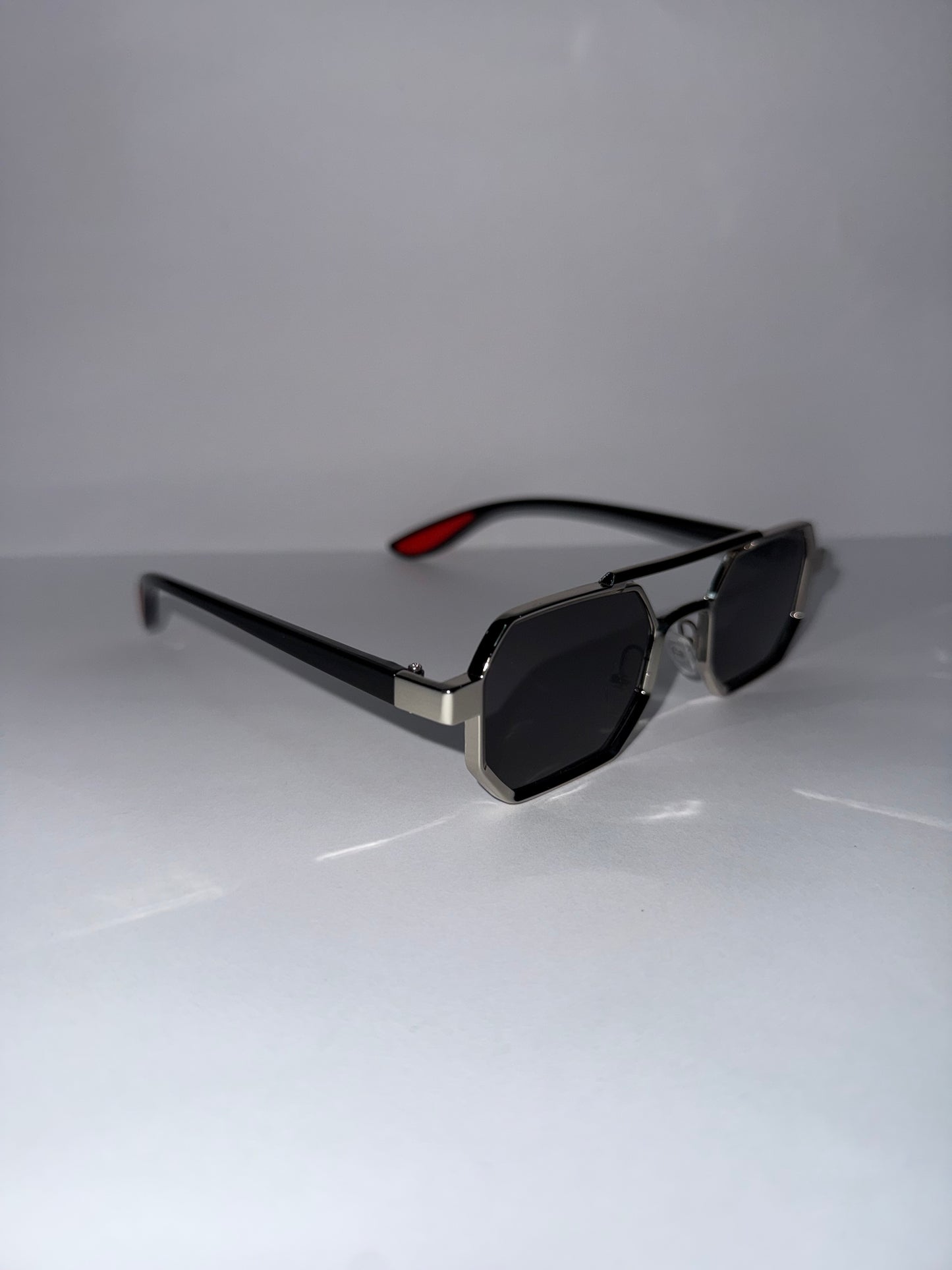 LENTES TITANIUM MINI NEGRO PLATA