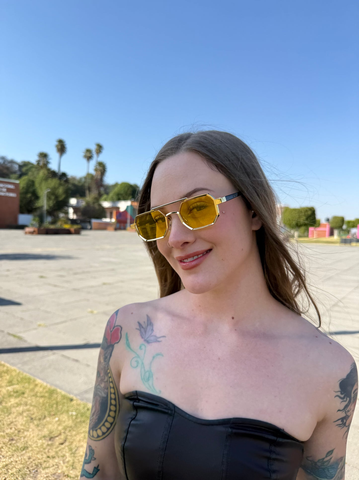 LENTES TITANIUM MINI AMARILLO