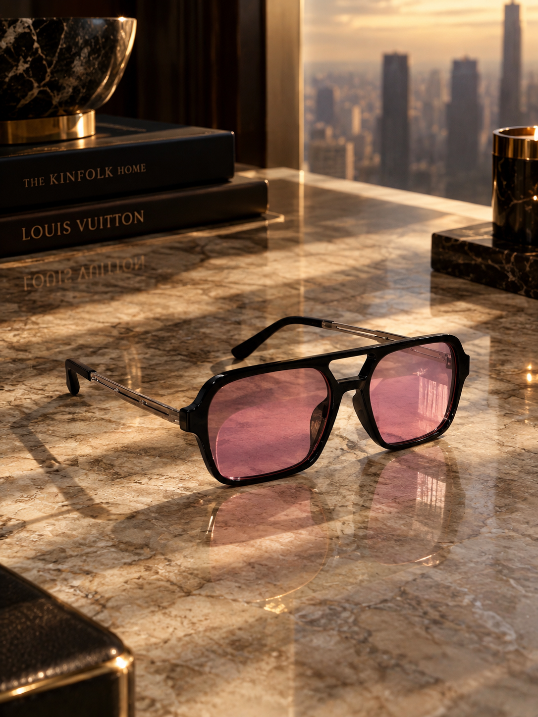 LENTES TESLA ROSAS