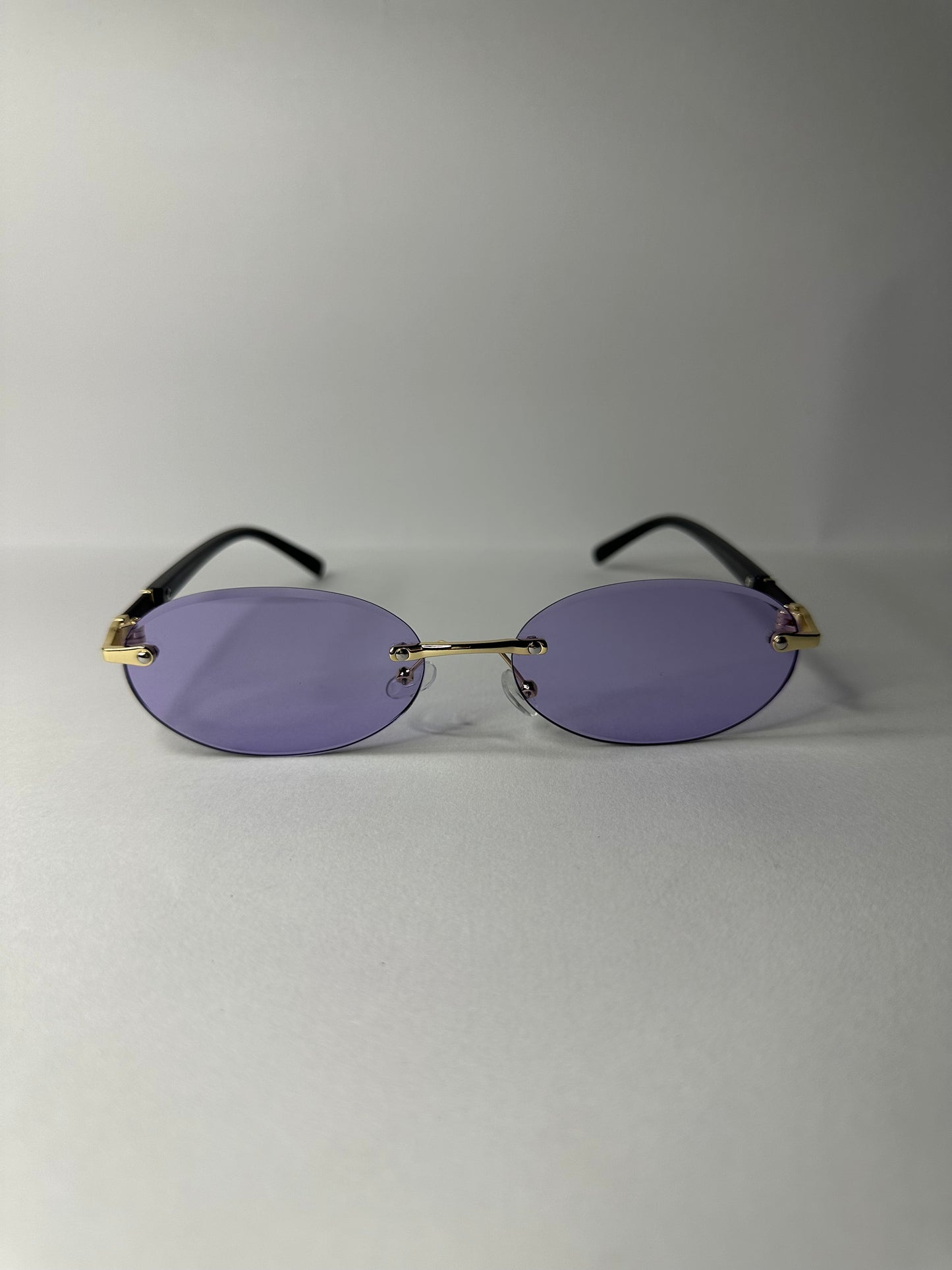 Lentes oval morados