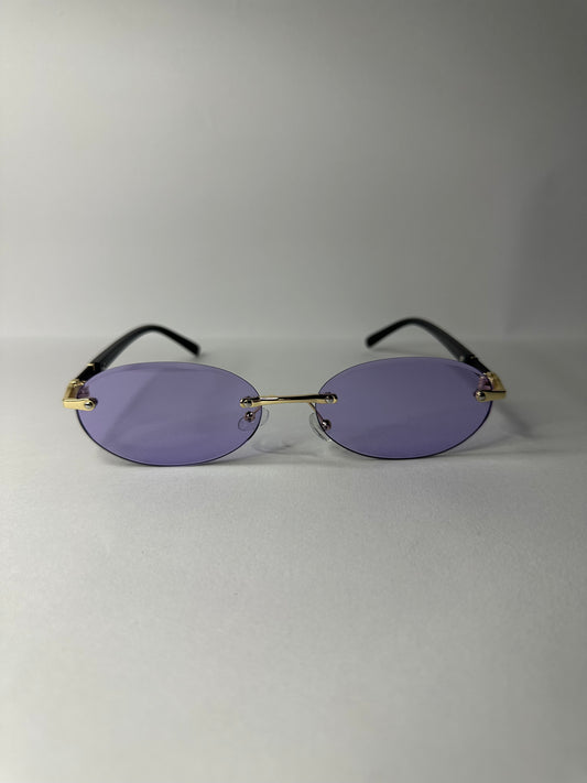 Lentes oval morados