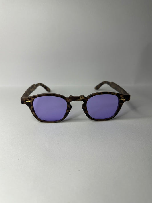 Lentes minimal morados atigrado