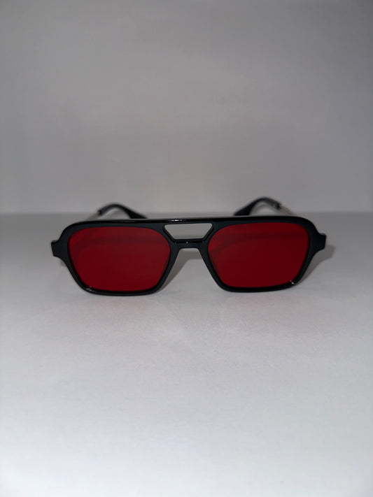 Lentes Tesla rojos